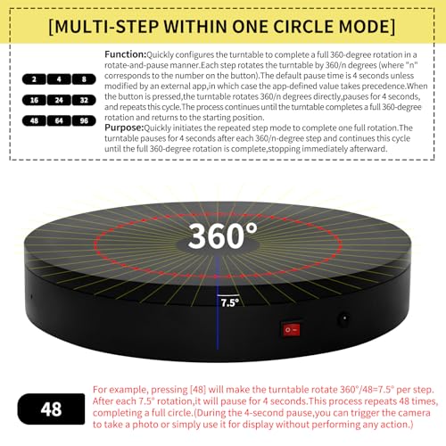 15.8In Remote Motorized Electric Turntable Rotating Display Stand Rotating Platform Photography Turntable motorized lazy susan base giratoria para for Photography,3D Scanner,(Load Range:132~400lbs) - size: 15.8inch/Black/400Lbs Load