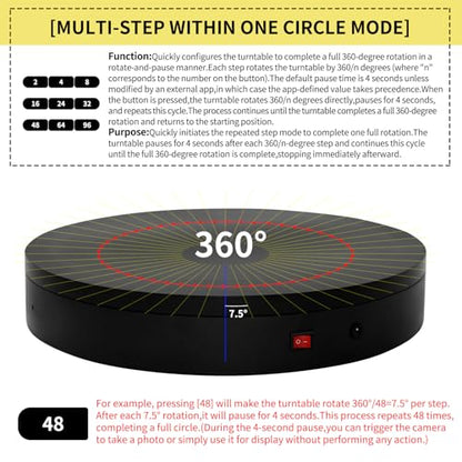 15.8In Remote Motorized Electric Turntable Rotating Display Stand Rotating Platform Photography Turntable motorized lazy susan base giratoria para for Photography,3D Scanner,(Load Range:132~400lbs) - size: 15.8inch/Black/400Lbs Load