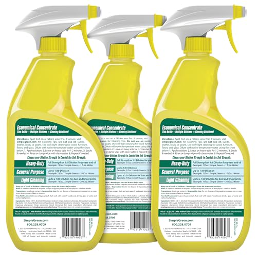 Simple Green All-Purpose Cleaner, 32 Fl Oz (Pack of 3), Lemon, 96 Fl Oz - size: 32 Fl Oz (Pack of 3)