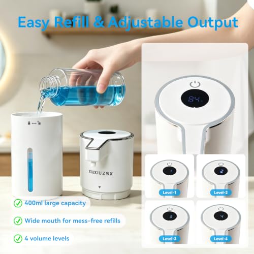 Touchless Automatic Electric Foam Soap Dispenser 2 Pack - color: White 2pack, size: Foam