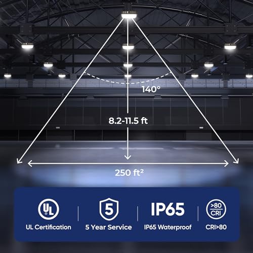 CINOTON 40W LED Canopy Lights UL Listed 5600LM 5000K Daylight 1 Pack