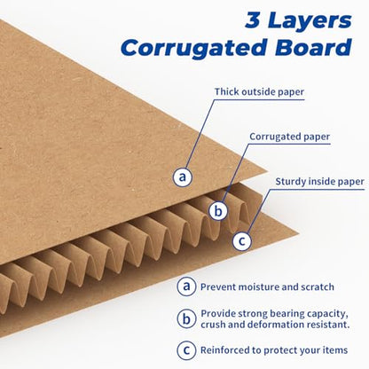 CRUGLA 12x12x12 Shipping Boxes 10 Pack, Brown Corrugated Cardboard Boxes with Side-Lock and Pre-Applied Double-Sided Tape, Easy Assemble Packing Mailer Boxes for Small Business Shipping - size: 12x12x12 Inch 10 Pack