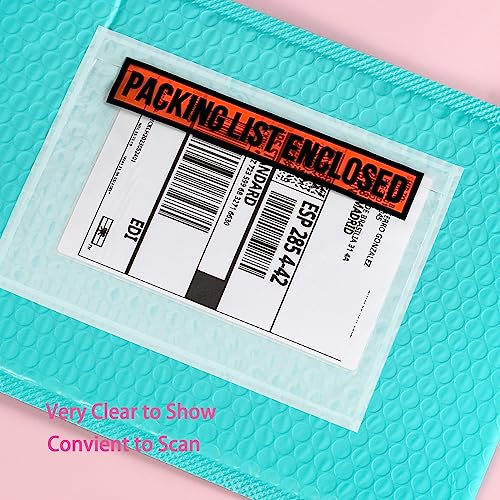 100 PCS 4.5"x 5.5" Packing List Envelopes - Self-Adhesive Shipping/Mailing Pouch Enclosed Bags for Packing Slips Invoice Label… - style: 100 -Printing