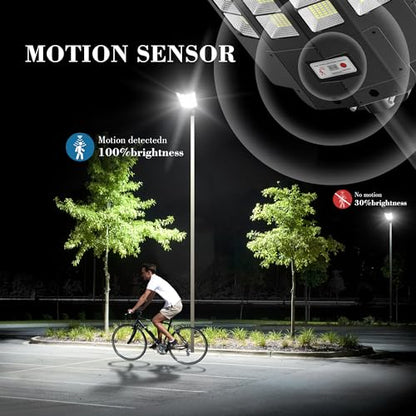 OKPRO Solar Street Light Outdoor, IP66 Waterproof Solar Lights Outdoor - size: 15000-2P