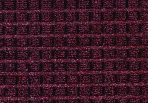 Guardian WaterGuard Indoor/Outdoor Wiper Scraper Floor Mat, Rubber/Nylon, 3'x14', Burgundy - color: Burgundy, size: 3' x 14' (Rectangular)