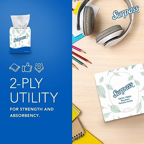 Surpass Facial Tissue, Bulk, 36 Boxes x 90 Tissues (21320)