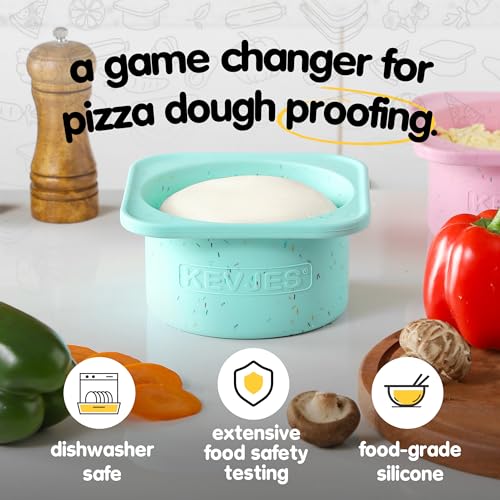 PLUS 1000ml Pizza Dough Proofing Containers, 2-Pack, Bondi Mint - color: Bondi Mint