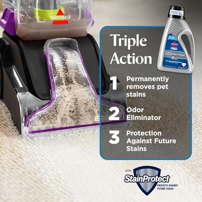 Bissell 78H63 Deep Clean Pro 4X Deep Cleaning Concentrated Carpet Shampoo, 48 ounces - Silver - size: 48 Fl Oz (Pack of 1), style: Pro Max