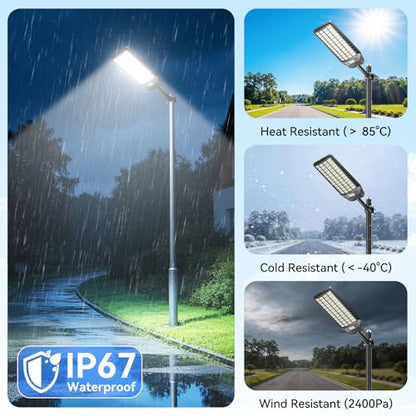Deepn Upgraded 15000W Solar Street Lights Outdoor Motion Sensor, TW048