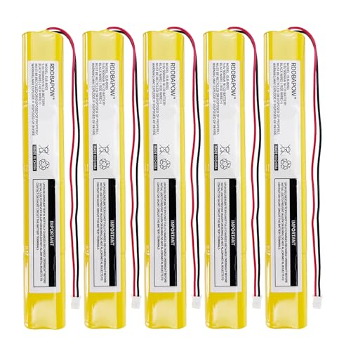 ELBB003 ELB-B003 9.6V 900mAh Emergency Exit Sign Light Battery Compatible Lithonia ELB-B004 ELBB004 OSI OSA228 DANTONA CUSTOM-306-U BBAT0043A BAT9.6V700 BBAT0044A BAA-96 (5)