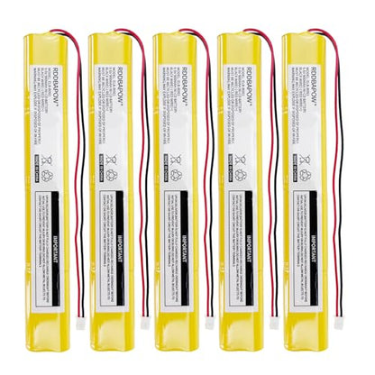 ELBB003 ELB-B003 9.6V 900mAh Emergency Exit Sign Light Battery Compatible Lithonia ELB-B004 ELBB004 OSI OSA228 DANTONA CUSTOM-306-U BBAT0043A BAT9.6V700 BBAT0044A BAA-96 (5)