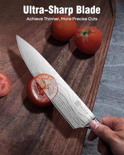 PAUDIN 5-Piece Chef Knife Set, Ultra Sharp Kitchen Knives