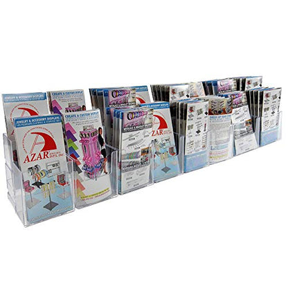 Azar Displays 252816 252816Two-Tier 16-Pocket Trifold Brochure Holder, 2 Piece - size: 2 Tier 16 Pocket