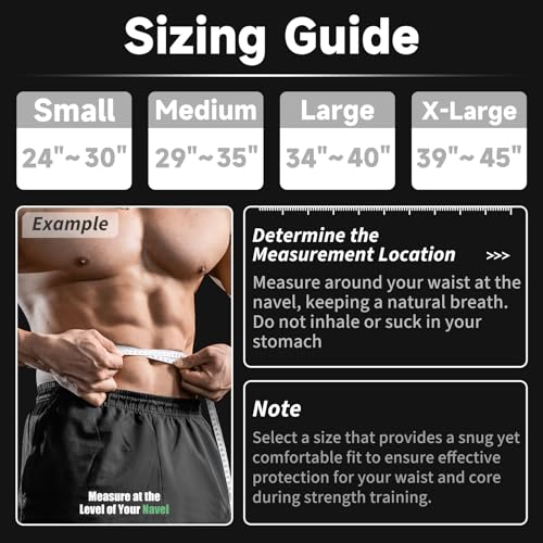 MANUEKLEAR 4-Inche Lever Belt Weightlifting with Heavy Duty Buckle - color: Enigmatic Black, size: XL (39-45inches)