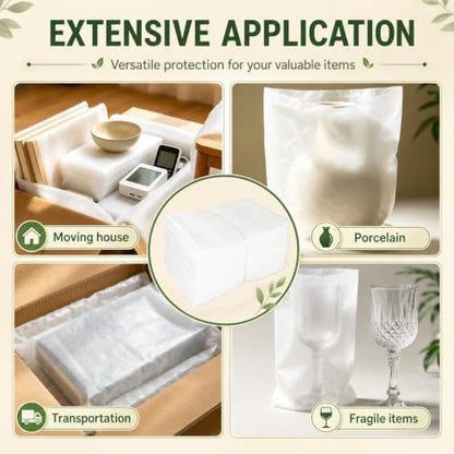 100 Pack Packing Foam Pouches,10 x12IN Shockproof Cushioning Protection - size: 10X12IN-100PCS