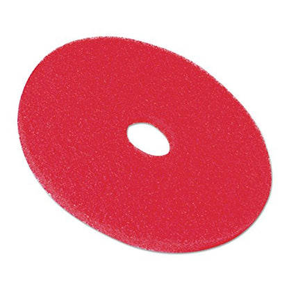 3M Buffer Floor Pad 5100, Red, 16" - size: 16 inches