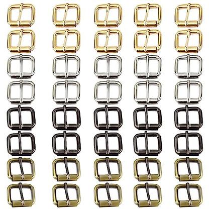 Metal Roller Buckles Belts Hardware Pin Buckle for Bags Leather Belt Strap - size: 3/4 Inch