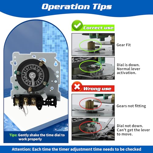 T101M Mechanical Timer Switch120V AC 2HP 40A SPST Electromechanical Timers - style: T101M
