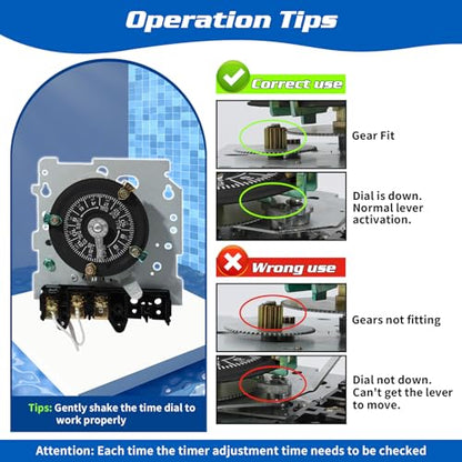 T101M Mechanical Timer Switch120V AC 2HP 40A SPST Electromechanical Timers - style: T101M