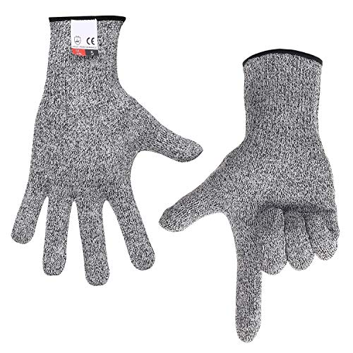 Cut Resistant Gloves Food Grade Level 5 Hand Protection,Kitchen Cut Gloves (Medium(palm Diameter 3.35-3.75inch)) - size: Medium (1 Pair, Palm Diameter 3.35-3.75 inch)