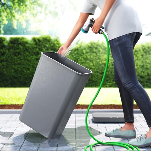 iTouchless Prime 13.2 Gallon Sensor Trash Can, Slim and Space-Saving, Durable Dent-Proof Construction, Automatic Bin Gray Color Great for Kitchen, Home, Office, Business, Garage, Plastic - color: Titanium Gray