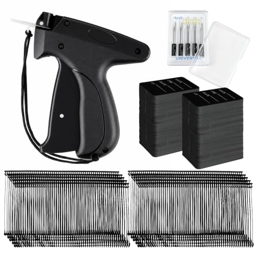Vmiapxo 5506 Pcs Clothing Tag Machine Kit,Label Applicator Black Price Tags - color: Black Tag Gun & Black Tags, size: 5506 PCS