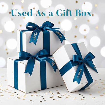 Shipping Boxes 7x4x4 Set of 25, White Corrugated Cardboard Box for Mailing Business Packaging - size: 7x4x4 Inches