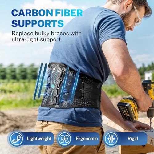 Back Brace for Women Men for All-day Wear & Support, Enhanced Back Support - size: L