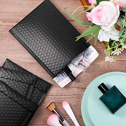 Outus 50 Pcs Bubble Mailers 3 Sizes, Bubble Shipping Envelopes,Black - color: Black