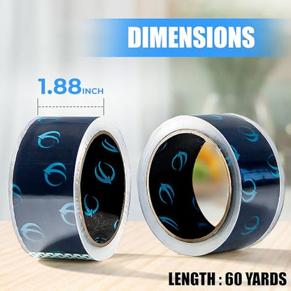 Clear Packing Tape, 12 Rolls Heavy Duty Packaging Tape for Shipping Packaging Moving Sealing, Thicker Clear Packing Tape, 1.88 Inches Wide, 60 Yards Per Roll
