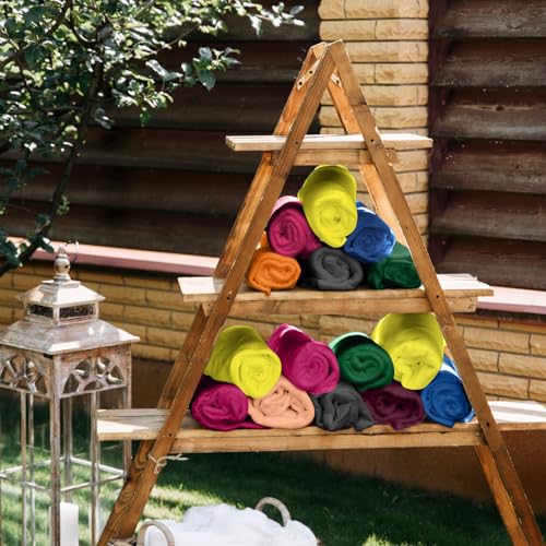 Kinlop 40 Packs Fleece Throw Blankets Bulk, Soft Warm Lightweight - color: Vibrant Color