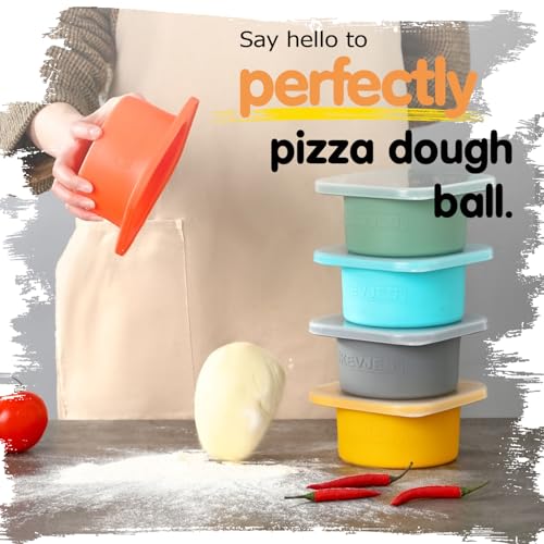 PLUS 1000ml Pizza Dough Proofing Containers, 2-Pack, Blue - color: Blue
