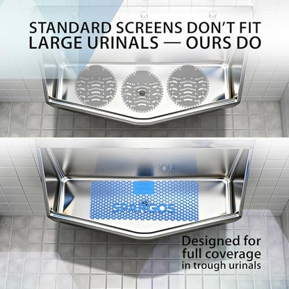 Spargos Trough Urinal Screen, 12 Pack Ocean Breeze Anti-Splash