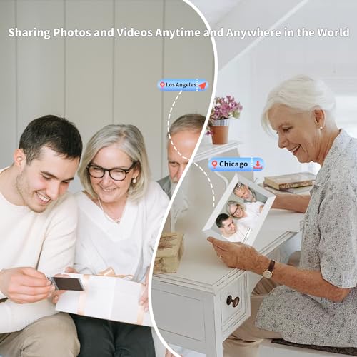 Frameo 10.1" Digital Picture Frame White, Smart WiFi Digital Photo Frame with IPS Touch Screen, 1280x800 HD Display, 32GB Auto-Rotate Wall Mountable, SD/USB Slot, Instant Sharing via Frameo App - color: 10.1 inch-White-Support Wifi