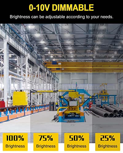 ADUB 240W UFO LED High Bay Light 5000K UL Listed 33600LM Dimmable 3 Pack