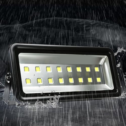 800W LED Flood Lights Outdoor, Super Bright Exterior Lamp, 6000K Daylight White, Waterproof IP66 Security Light for Garage, Backyard, Construction Site, Stadium - size: 800w