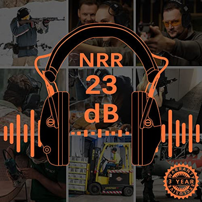 PROHEAR Electronic Shooting Ear Protection, NRR 23dB, 4X Amplification - style: Electronic-black