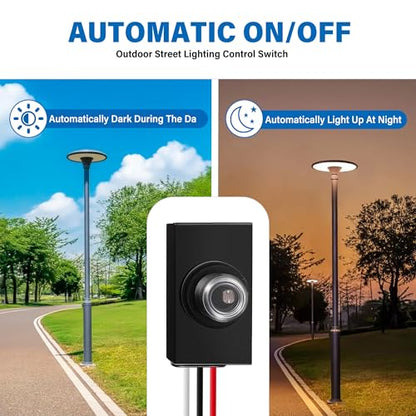 3 Pack Dusk to Dawn Sensor for Outdoor Lighting