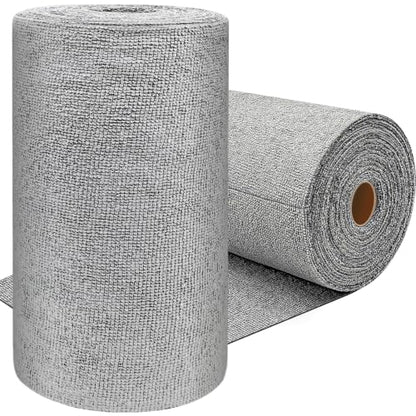 75 Pack Microfiber Cleaning Cloth Roll,Reusable Washable Ultra Tear Away Microfiber Towels,Absorbent Rags Drying Dishcloths for Car,Home,Garage or Shop Kitchen(Grey)