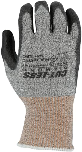 Majestic Cut-Less Dyneema Glove with Polyurethane Palm | 13 Gauge Liner, Pre-Curved Finger, Lightweight, Breathable| - size: X-Large, style: 12 Pairs