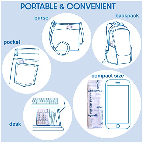 Extra Large Disposable Waterproof Toilet Seat Covers, Travel, Work & School - color: Sit & Stay Safe