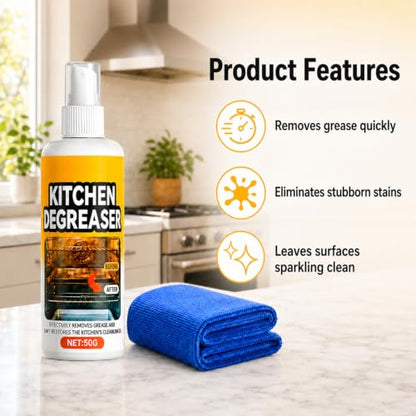 BBQ Grill Cleaner Spray,Fast-Acting BBQ Grill Cleaning Spray for Outdoor,Heavy Duty Degreaser,Grill Degreaser For Outdoor Grill,Outdoor Use（ 2PCS