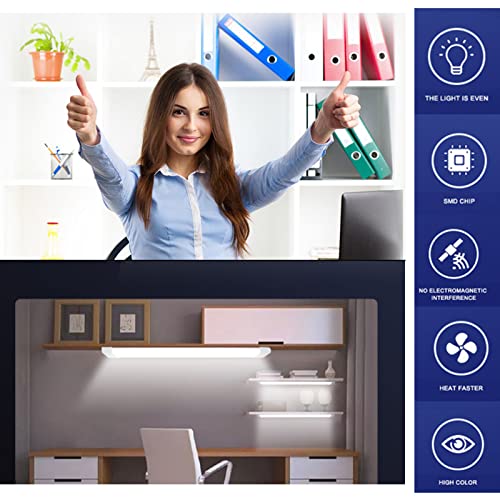 2FT LED Tube Flush Mount Light, 26W 2300LM LED Ceiling Shop Lighting Closet Light Fixture for Garage Kitchen Closet Laundry, 6500K Daylight White (2 Pack)