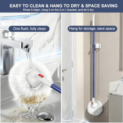 Shower and Tub Scrubber Brush - Non-Scratch Cleaning Brush for Bathtub Sink