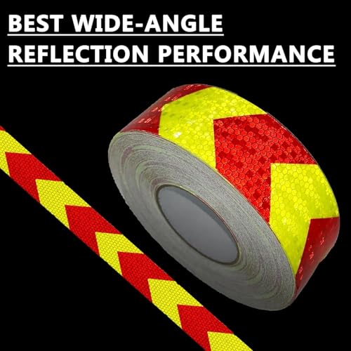 AISEY Reflective Tape White Outdoor High Vis Conspicuity Safety Tape, Reflector Tape Trailer Waterproof - 2“x 30ft/Roll, 2 Rolls - size: 2"x30FT - 2 PACK