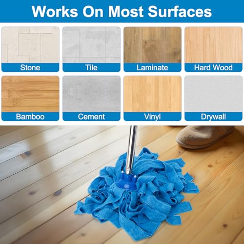 KeFanta Mop, Microfiber Cloth Mops for Floor Cleaning, 49" Long Handle