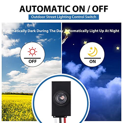 Macarrie 20 Pcs Photocell Sensor for Outdoor Lights 100-277v Dusk to Dawn
