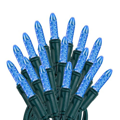 Novelty Lights 25FT 50 LED M5 Blue Christmas String Lights, Tree Lights - color: Blue