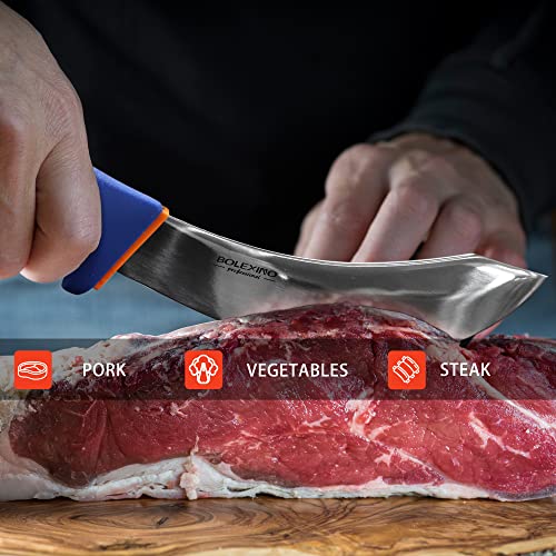 6" Skinning Butcher Knife, X50CrMoV15 Steel, Non-Slip SoftGrip - style: Skinning Knife