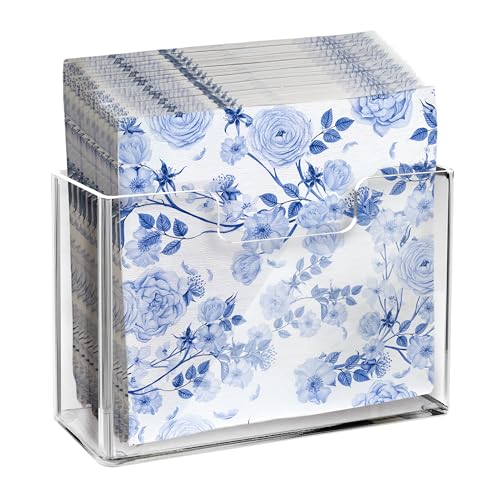 Acrylic Napkin Holder for Table, Clear Square Paper Dispenser - color: A - Acrylic Luncheon Napkin Holder, size: Luncheon Napkin Holder